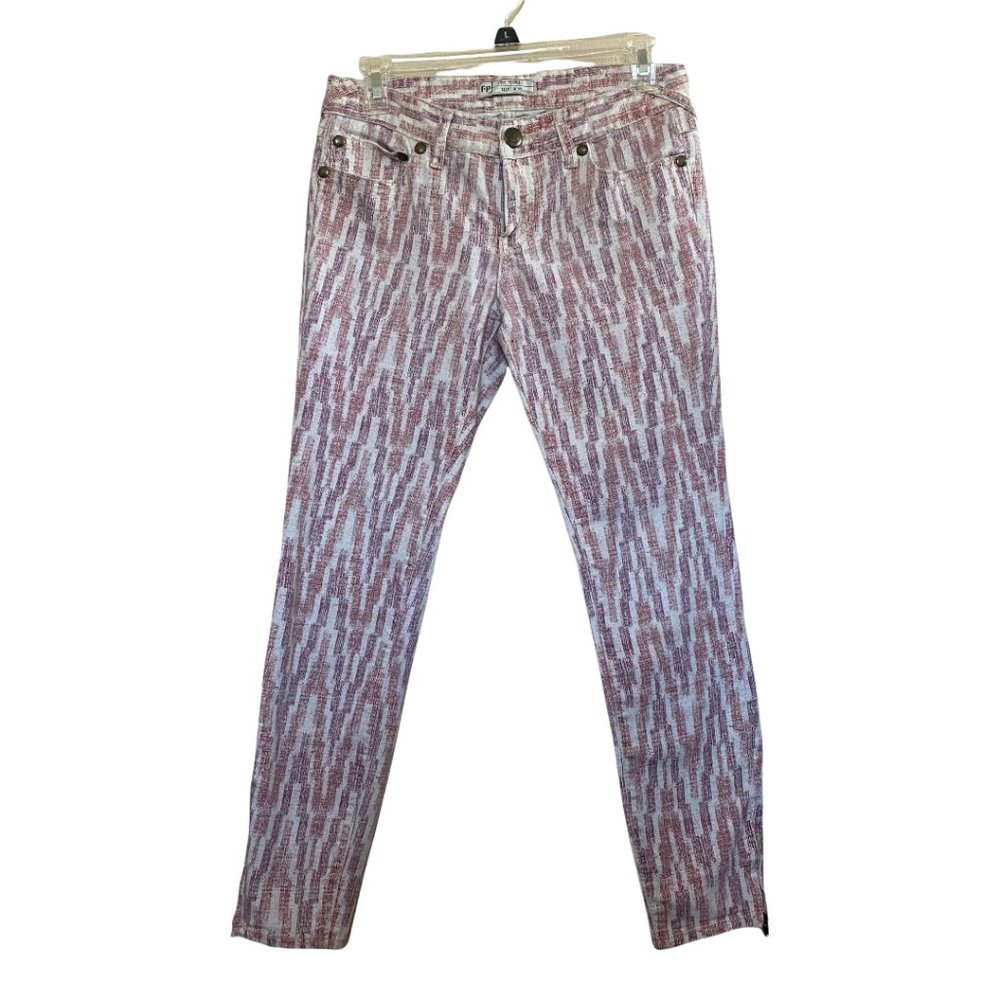 Free People Straight Leg Striped Jean Size 27